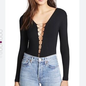 T By Alexander Wang Modal Spandex Lace Up Long